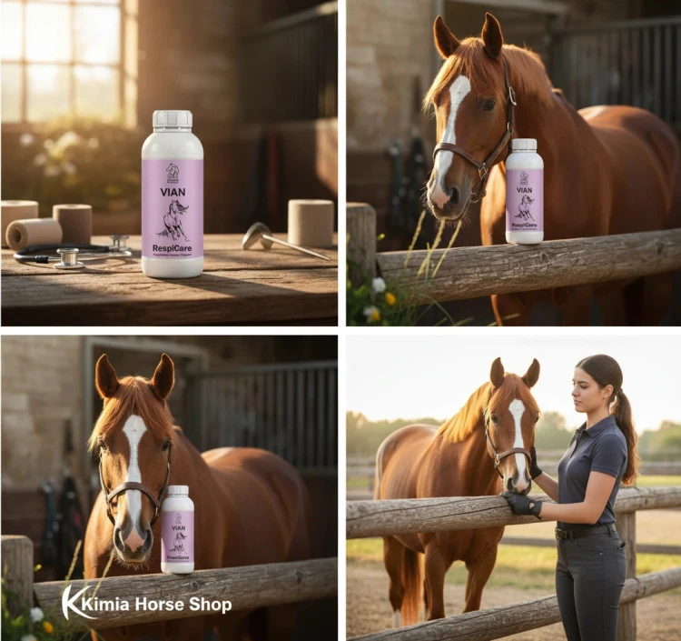 شربت تقویت نفس اسب ویان | RespiCare Respiratory Supplement