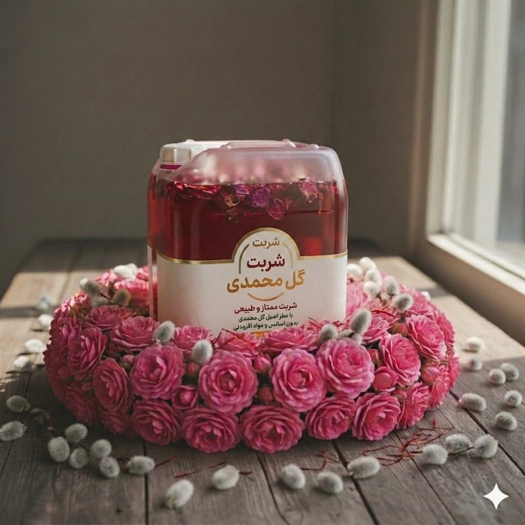 شربت گل محمدی گالن۲۵لیتری (عمده)