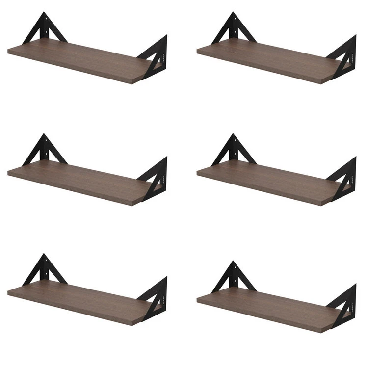 شلف دیواری دینیال مدل مثلثی کد DN-02SH-06 مجموعه شش عددی