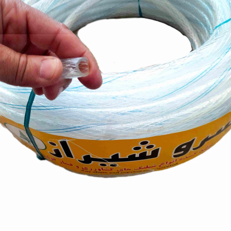 شلنگ آب شفاف نخدار