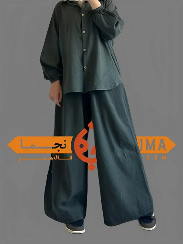 شلوار بگ الیاف طبیعی کد FSHB