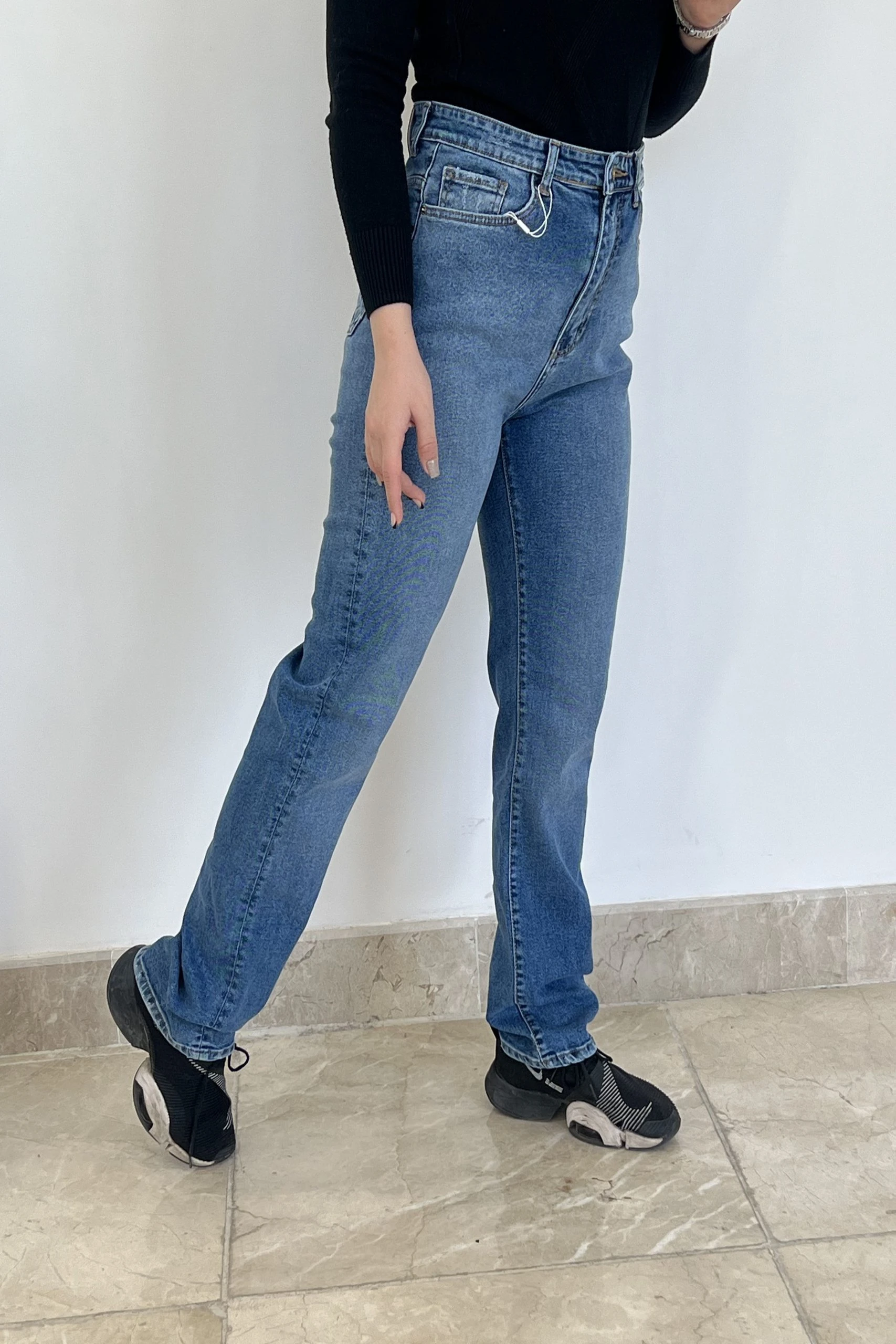 شلوار جین استریت آبی