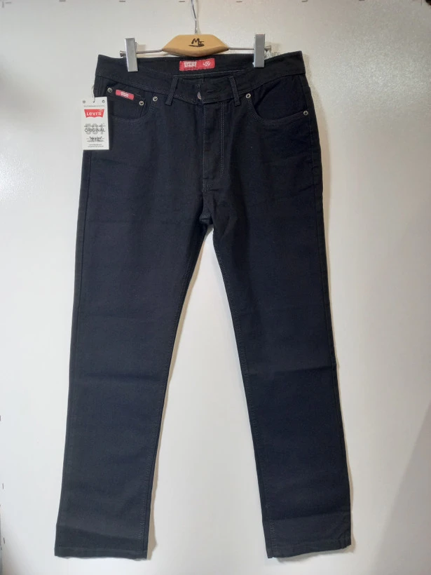 شلوار جین مردانه راسته کلاسیک لیوایز ( LEVIS REGULAR ) مشکی کد RLV058
