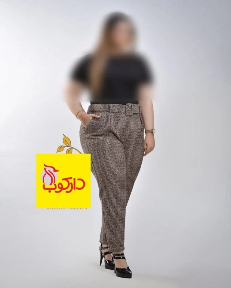 شلوار زنانه حصیری مام فیت کد 8035
