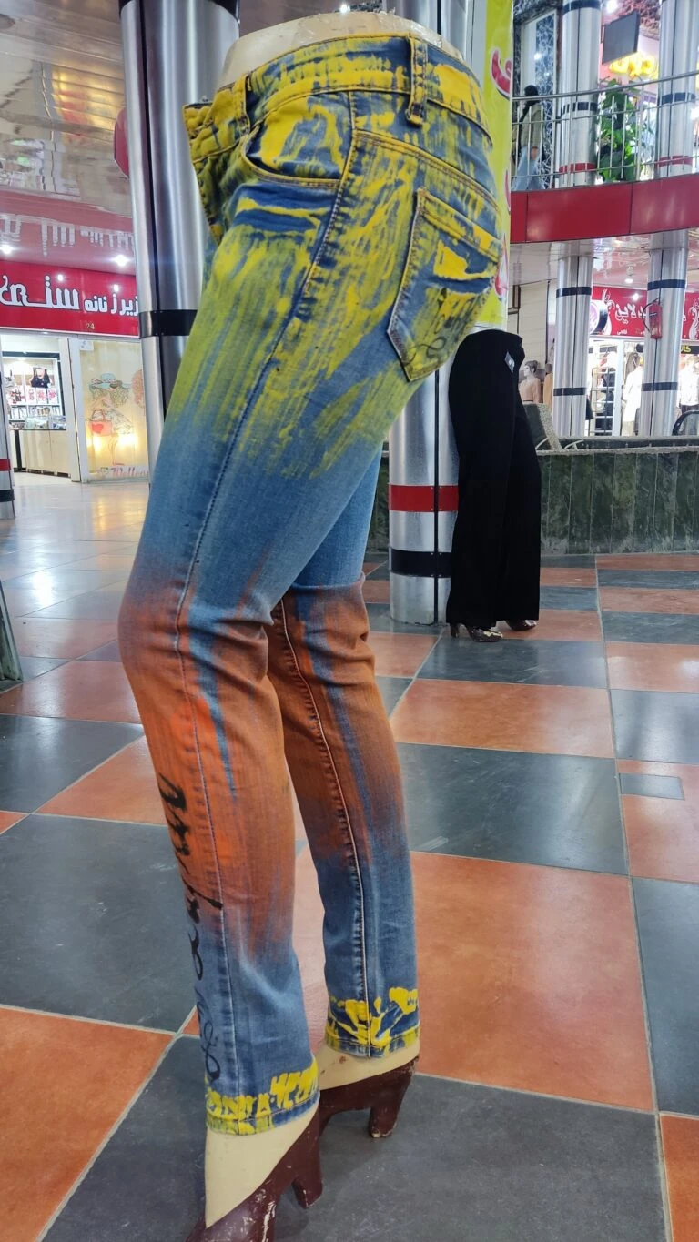 شلوار زنانه لی آبرنگی