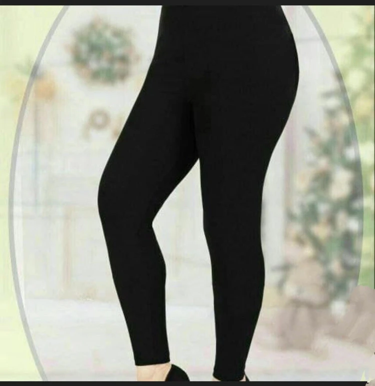 شلوار زنانه مشکی پنبه لاکرا سایز xl