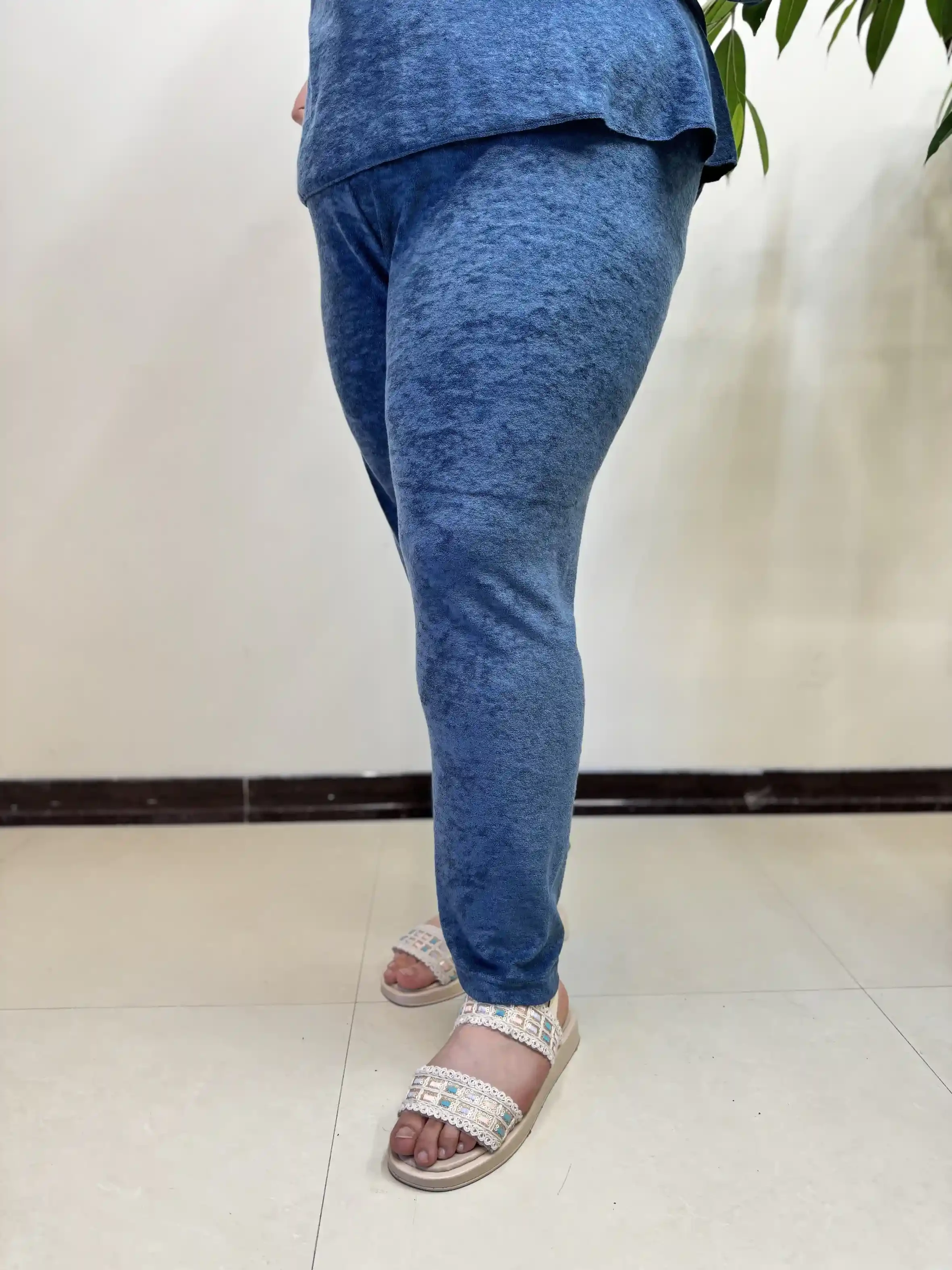 شلوار سایزبزرگ راسته راحتی مخمل
