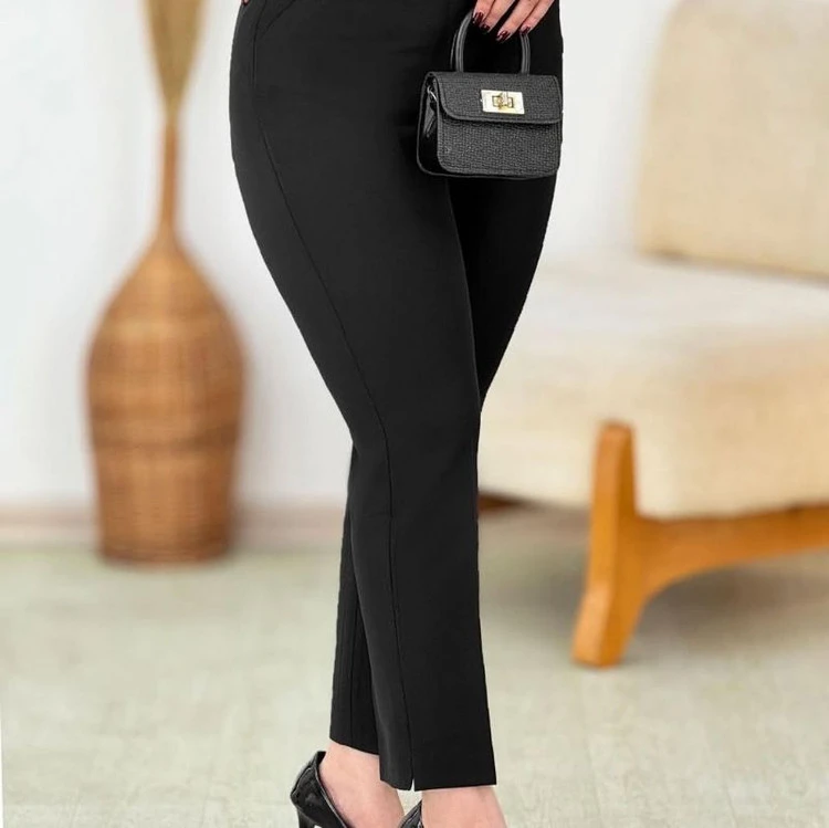 شلوار مازراتی زنانه راستا دمپا چاکدار