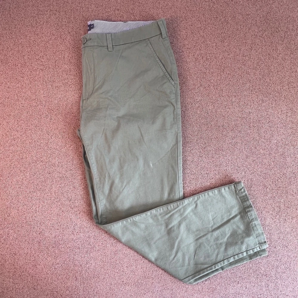 شلوار کتان مردانه راسته استوک اورجینال-Dressmann-استوک مارکباز