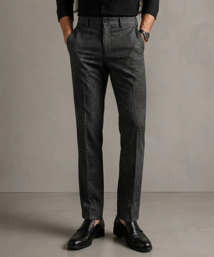 شلوار کتان کلاسیک ZARA طرح اسلپ مدل رگولار فیت (Regular Fit)