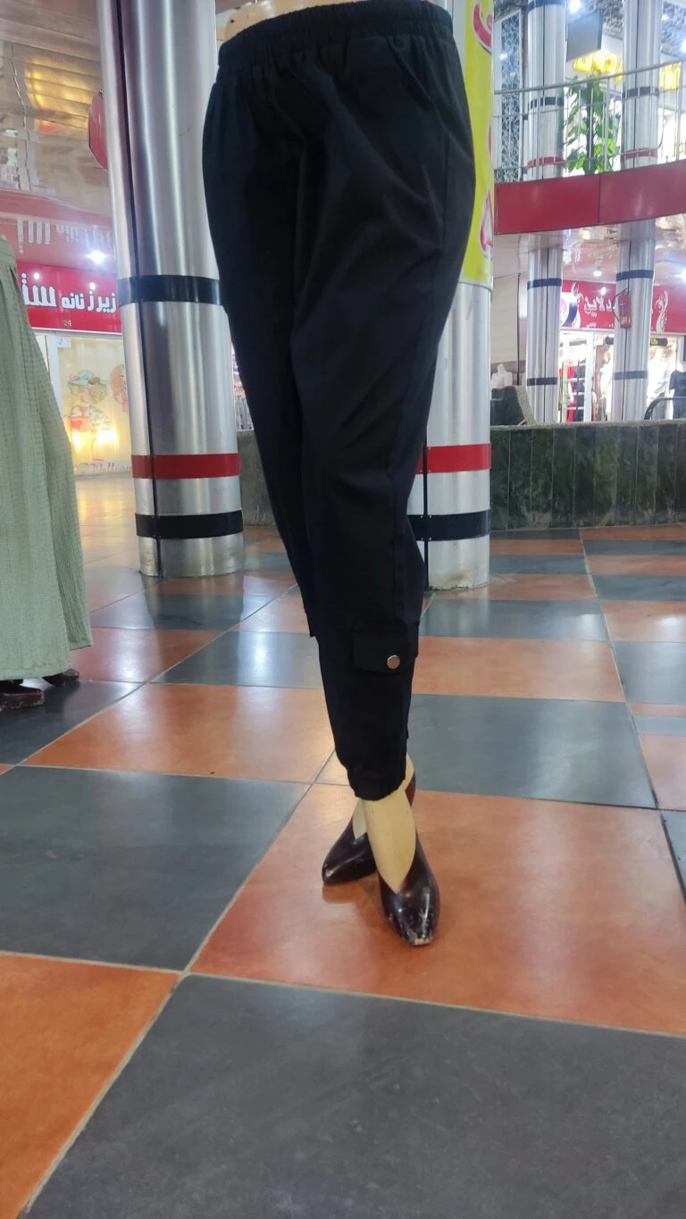 شلوار گتدار اسلش مشکی