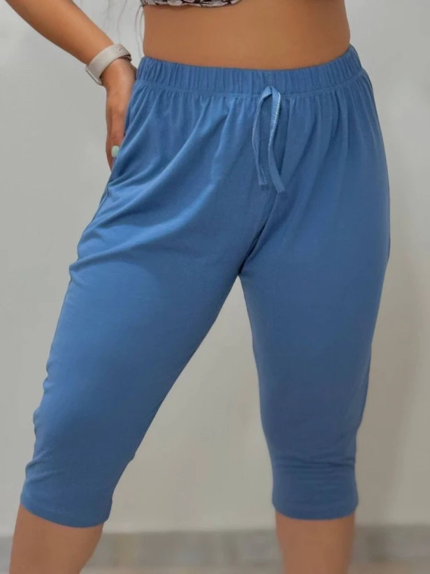 شلوارک زنانه ساده بلند جنس نخپنبه