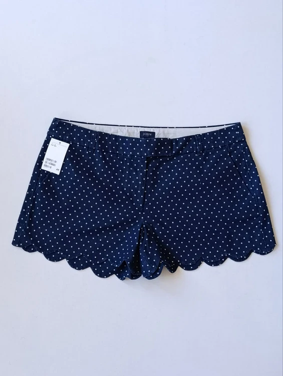 شلوارک لینن زنانه برند جی کرو J.CREW استوک اورجینال رنگ سرمه ای