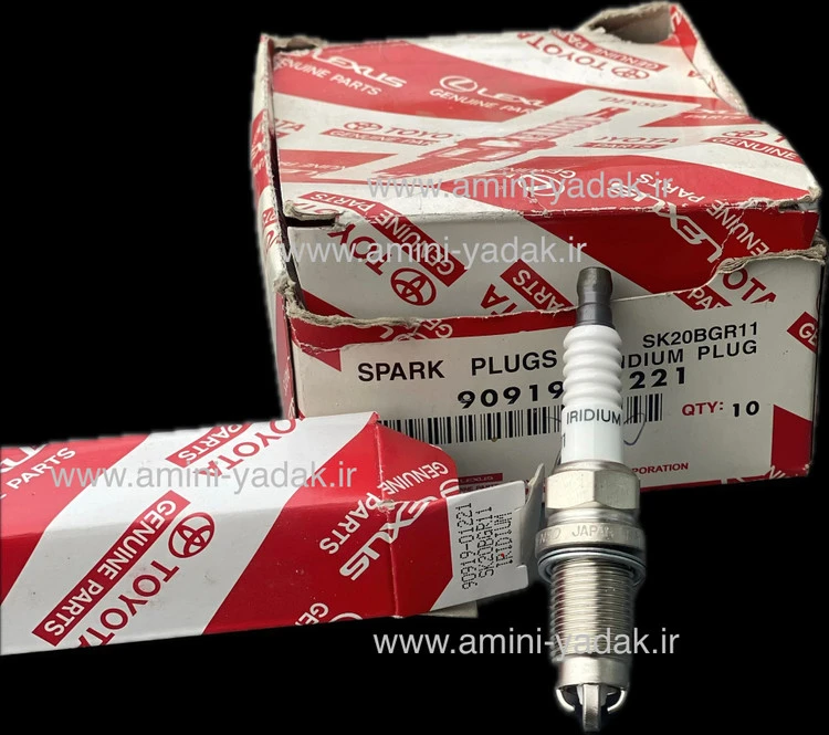 شمع تویوتا اصلی سه پلاتین ایریدیوم دنسو ۰۱۲۲۱-۹۰۹۱۹ (DENSO SK20BGR11)جنیون پارت