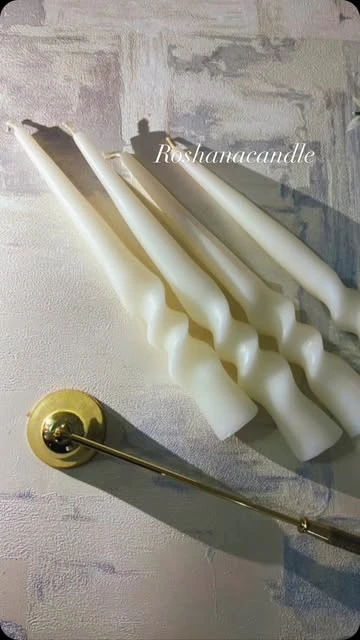 شمع دست ساز قلمی سه پیچ