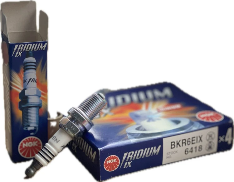 شمع سوزنی ایریدیوم پایه کوتاه NGK به شرط اصالت ژاپن کد ۶۴۱۸(BKR6EIX)-(قیمت برای یک عدد درج شده)