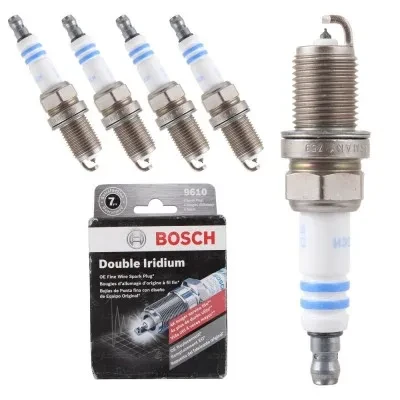 شمع موتور ساینا پایه کوتاه دبل ایریدیوم سوزنی بوش کد FR6KII33X-9610