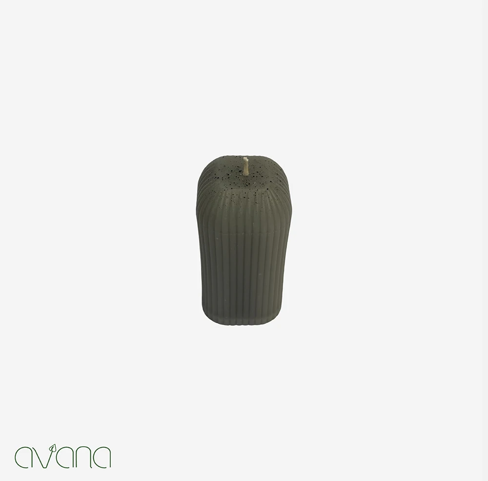 شمع مکعبی طوسی شیاردار