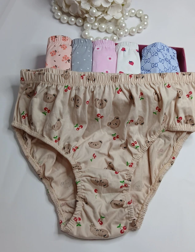 شورت نخ پنبه طرح دار سایز بزرگ به صورت تکی و جعبه ای