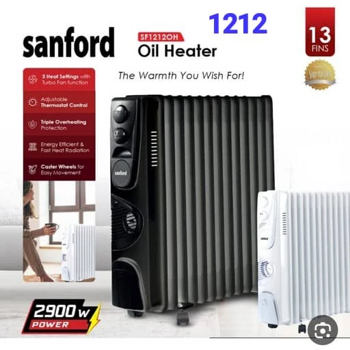 شوفاژ برقی روغنی ۱۳ پره سانفورد مدل ۱۲۱۲SH1212 oh