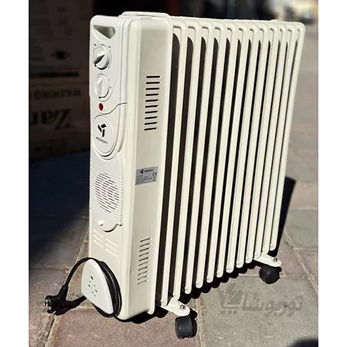 شوفاژ برقی مباشی 13 پره فن دار مدل ME-OH2025Mobashi heater ME-OH2025