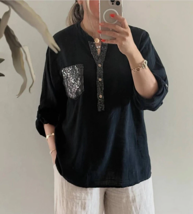 شومیز ایتالیایی پولکی