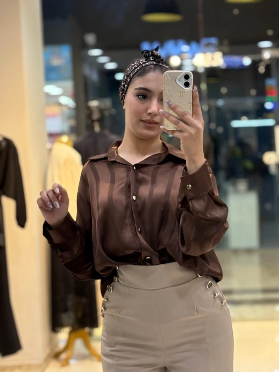 شومیز جلو گره ای زنانه مناسب مهمونی و استایل بیرون