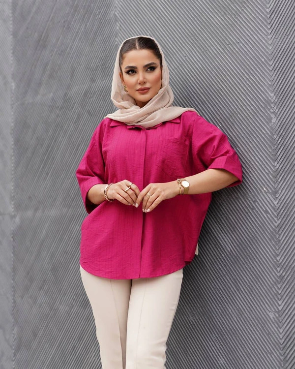 شومیز رگلان کد۲۴۵۲