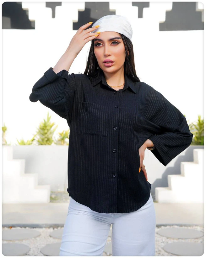 شومیز زنانه باکسی کیمونو