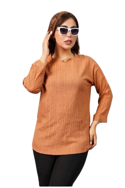 شومیز زنانه کراش خارجی یقه دلبری