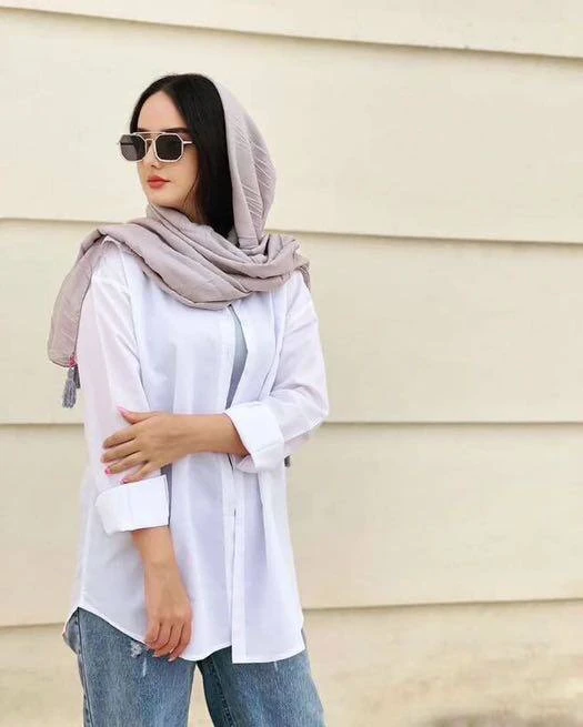 شومیز سفید تک