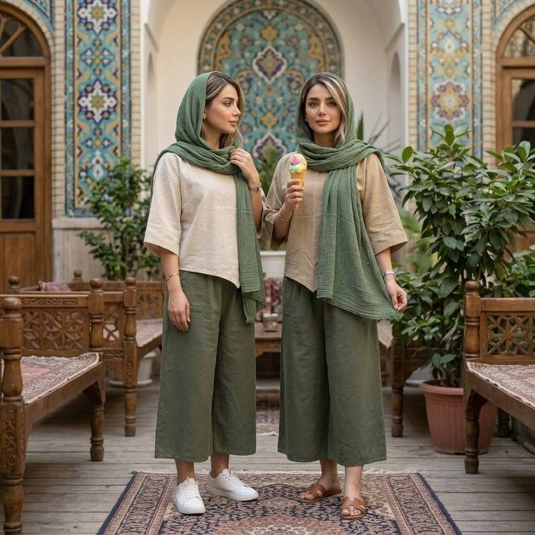شومیز شلوار ارکیده