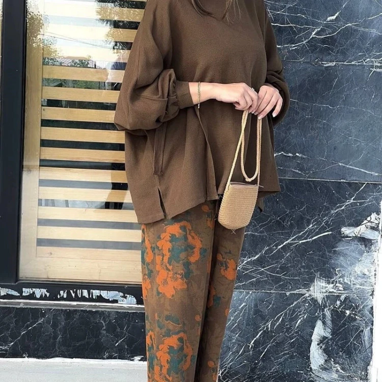 شومیز شلوار،لنین کنفی،سایز 38تا48