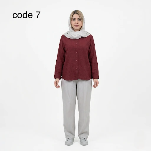 شومیز صوفیا ژاکارد مدل بیتا علیدسا