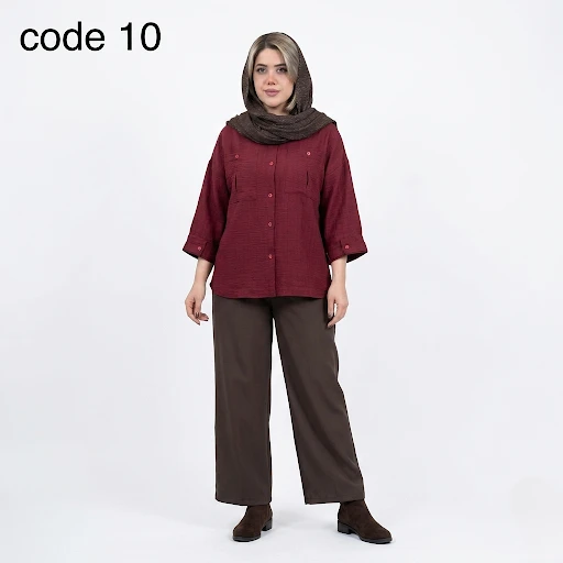 شومیز صوفیا ژاکارد مدل سیما علیدسا
