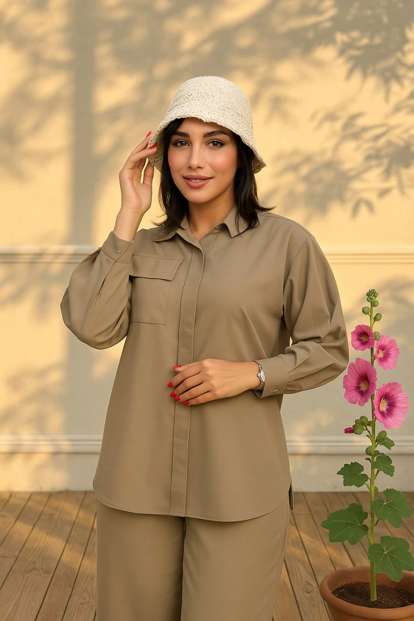 شومیز لنین آستین پاکتی زنانه