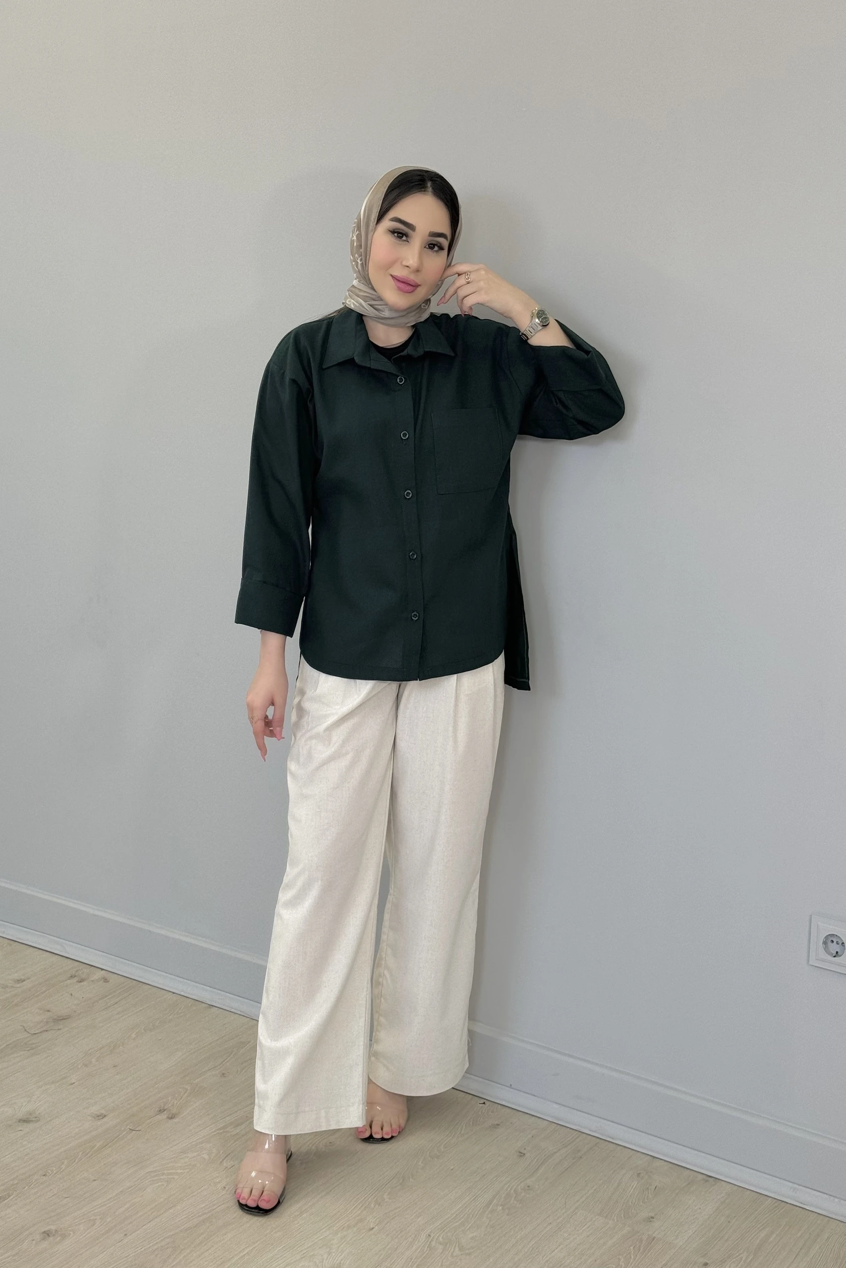شومیز لینن تابستانه