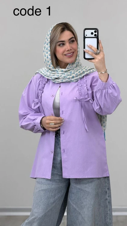 شومیز لینن مدل مایا علیدسا