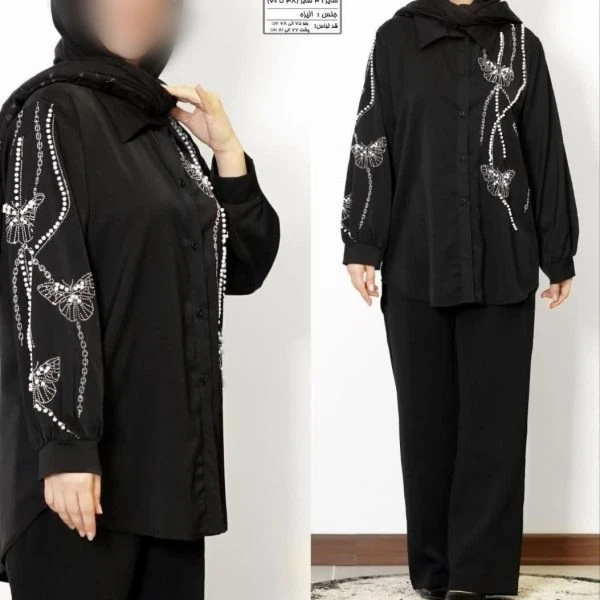 شومیز مجلسی بامروارید ونگین