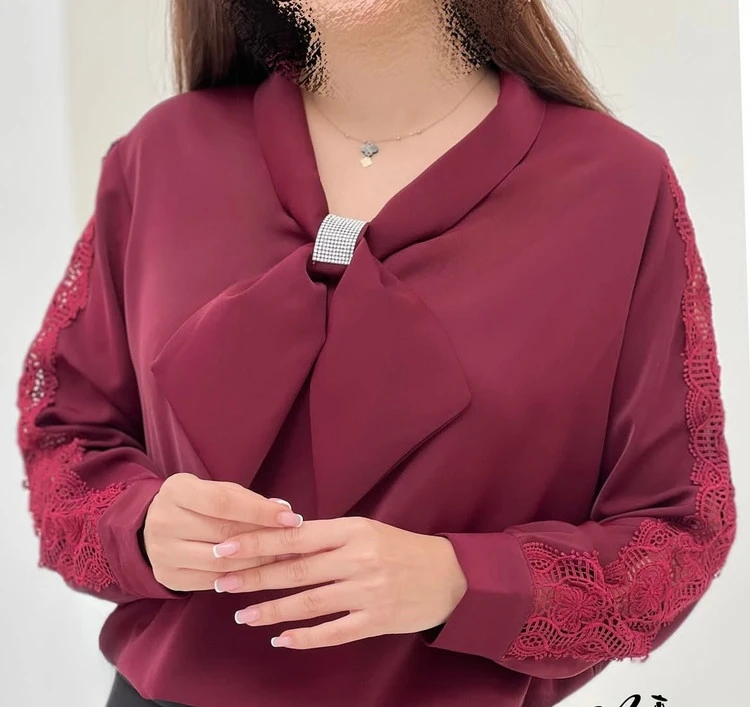 شومیز مجلسی زنانه کرپ الیزه
