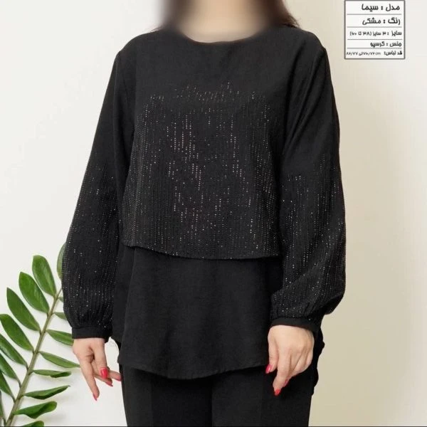 شومیز مجلسی نگیندار