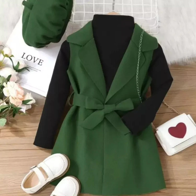 شومیز و سارافون کلاه بچگانه دخترانه کد 1044