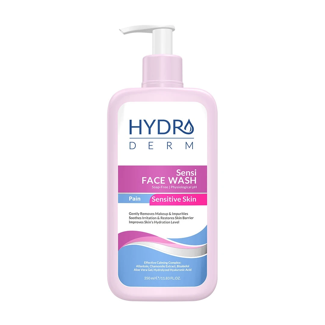 شوینده غیرصابونی هیدرودرم مناسب پوست حساس sensi حجم (350ml)