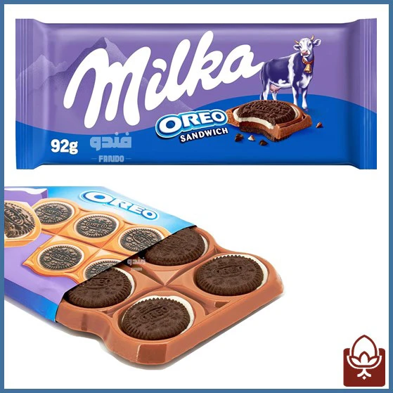 شکلات اورو ساندویچ میلکا 100 گرمی – Milka Oreo Sandwich Chocolate