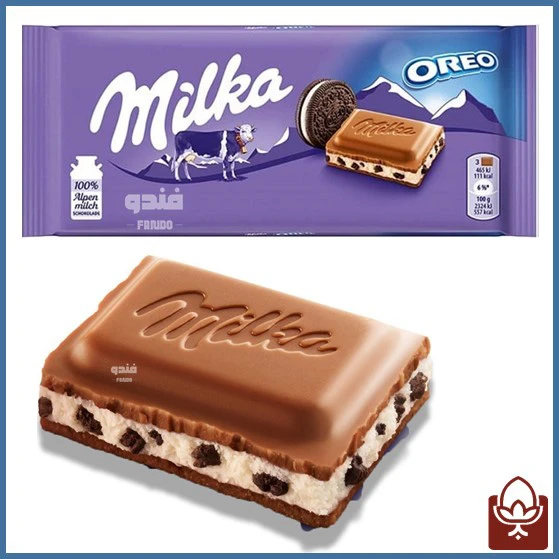 شکلات اورو وانیلی میلکا 100 گرمی – Milka Oreo Vanilla Chocolate