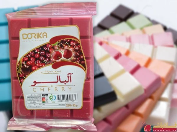 شکلات تخته ای آلبالو دوریکا