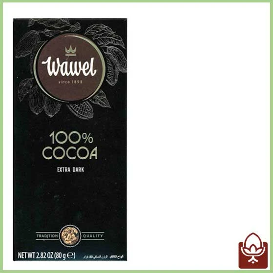 شکلات تلخ 100 درصد واول 80 گرمی | Wawel Extra Dark 100% | خرید شکلات خالص از فندو