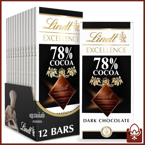 شکلات تلخ 78 درصد لینت Lindt | محبوب دل عاشقان شکلات در فندو