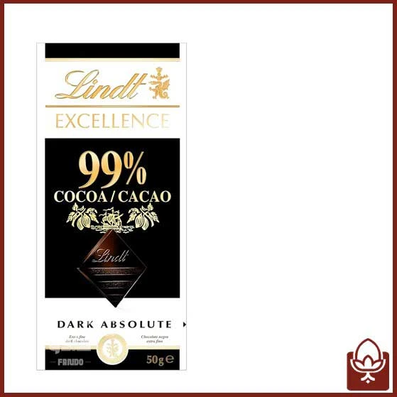 شکلات تلخ 99 درصد لینت Lindt – اصالت طعم واقعی کاکائو | 50 گرمی