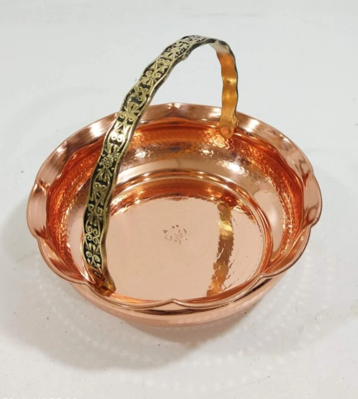 شکلات خوری مسی سبدی نانو ارسال رایگان